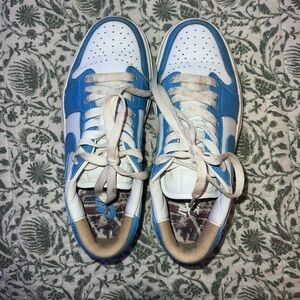 W NIKE AIR JORDANS ELEVATED LOW “university blue”
